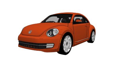 超精细汽车模型 大众 甲壳虫 Volkswagen Beetle